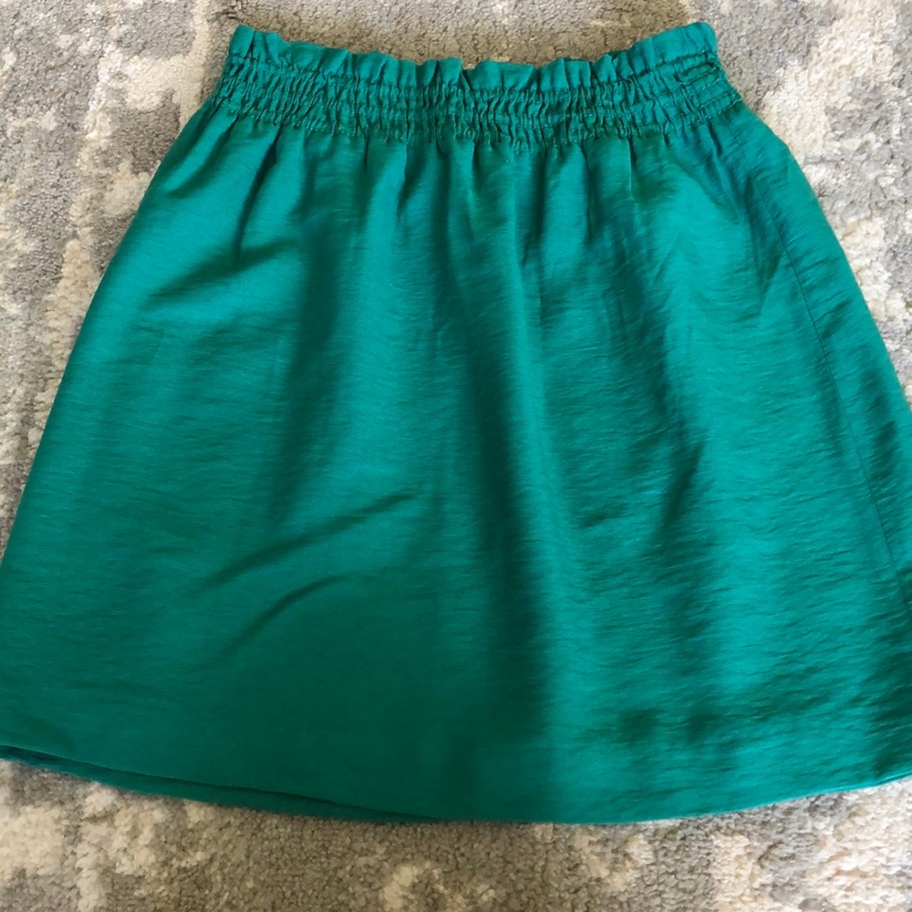 J Crew Teal Skirt size 2